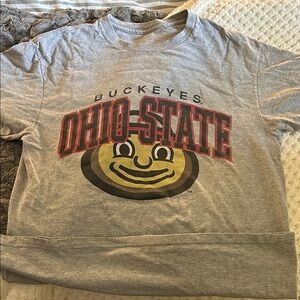 Ohio State Buckeyes Gray Graphic Tee